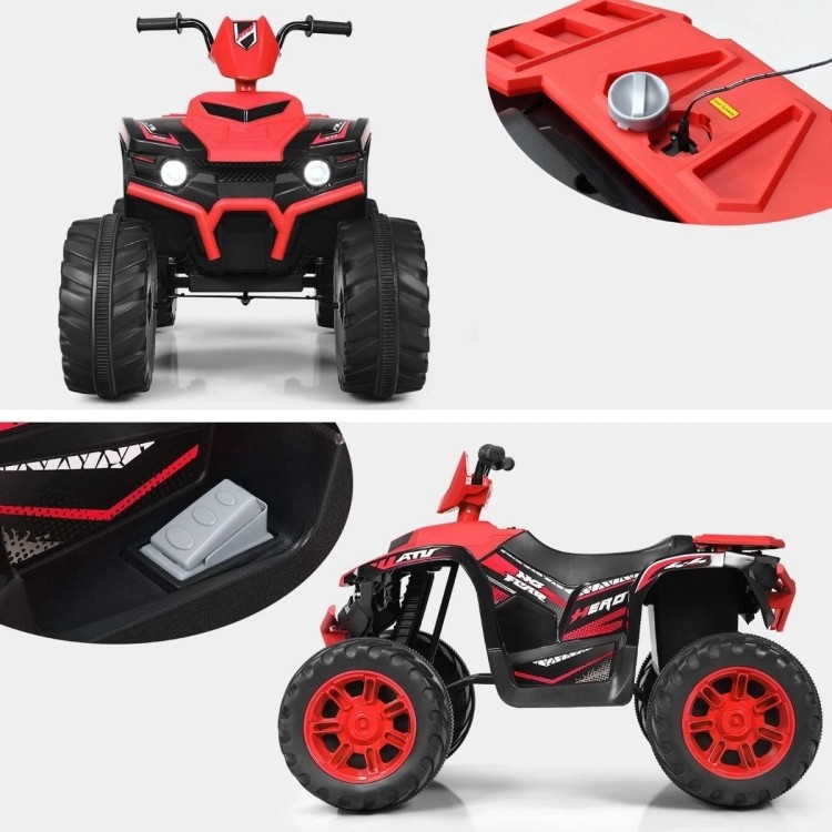 Elektryczny quad ATV dla dzieci z akumulatorem i światłami LED
