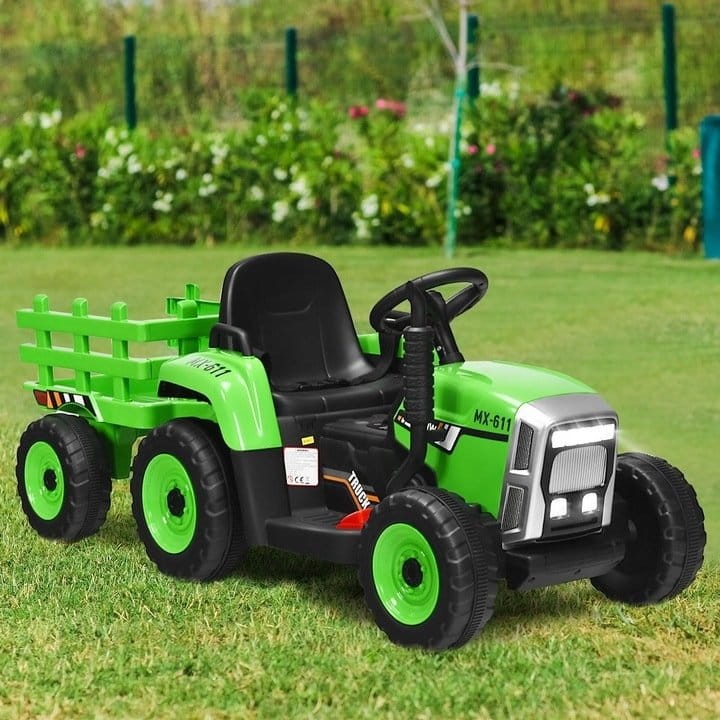 Traktor elektryczny z przyczepką dla dzieci