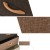 Komoda organizer ze składanymi 5 szufladami 58 x 29 x 99,5 cm