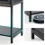 Szafka w stylu industrialnym 100 x 35 x 85 cm
