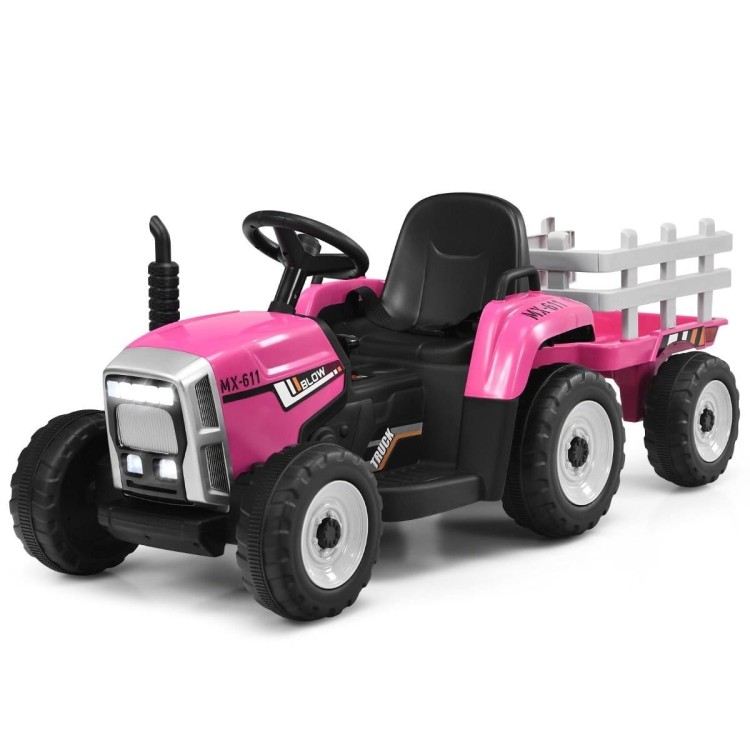 Traktor elektryczny z przyczepką dla dzieci