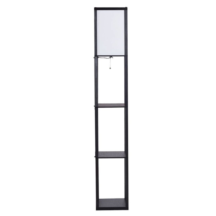 Elegancki regał z lampą 2w1
