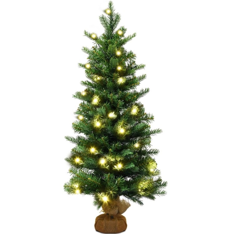 Sztuczna mała choinka 90 cm z lampkami LED