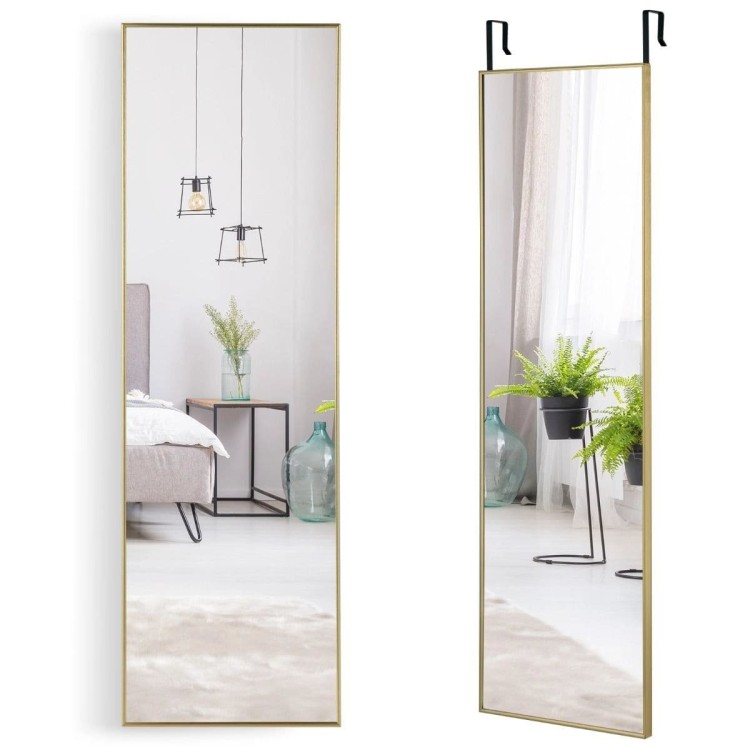 Wysokie lustro prostokątne do zawieszenia 120 x 37 cm