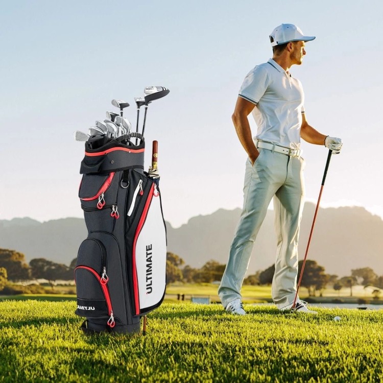 Torba golfowa z zapinanymi na zamek przegródkami i kieszonką termoizolacyjną