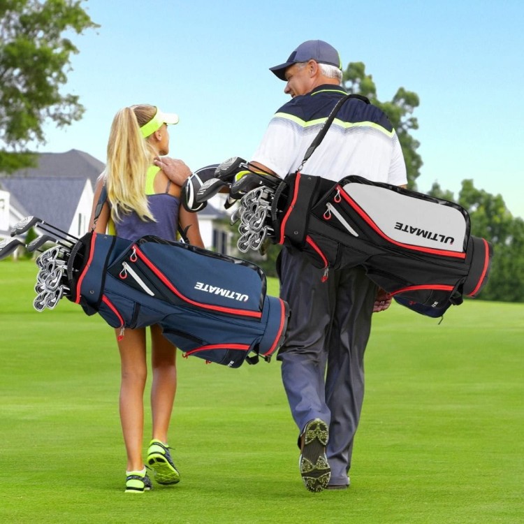 Torba golfowa z zapinanymi na zamek przegródkami i kieszonką termoizolacyjną