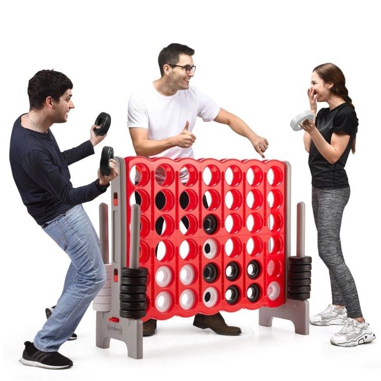 Duża gra 4 w rzędzie dla dzieci i dorosłych 120 x 42 x 104 cm