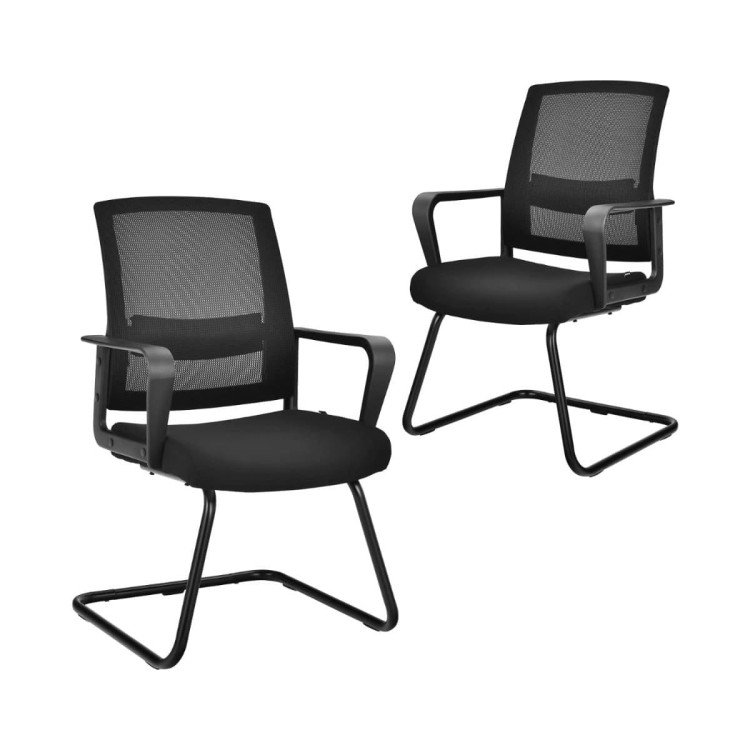 Ergonomiczny fotel biurowy na płozach zestaw Costway