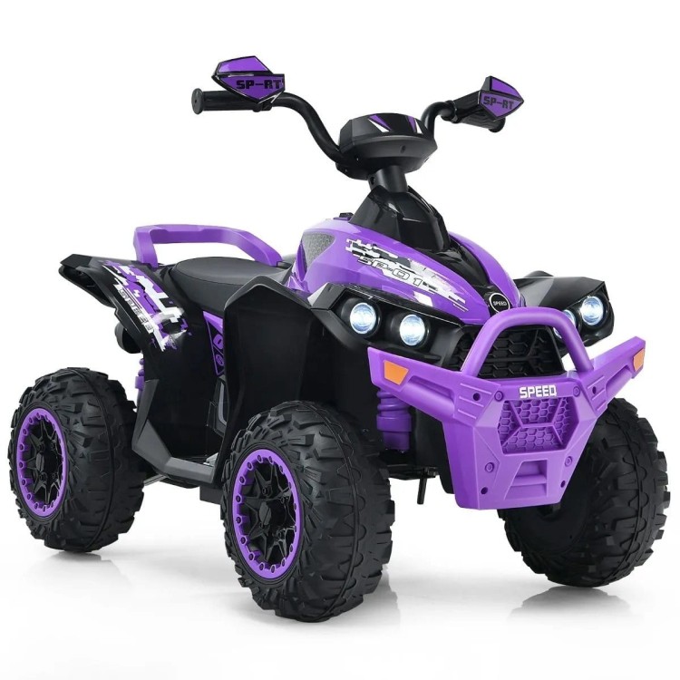 Quad elektryczny dla dzieci fioletowy