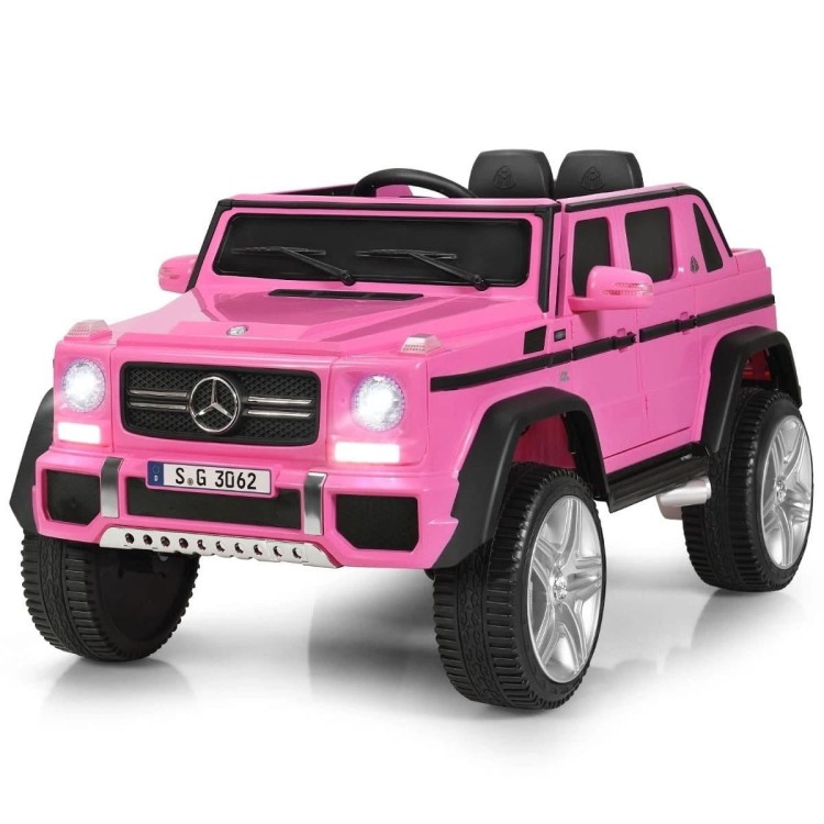 Samochód dla dzieci Mercedes Benz Maybach G650-S  z oświetleniem LED Różowy