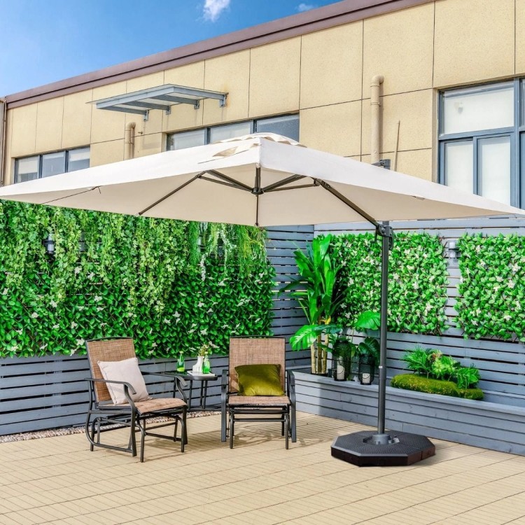 Parasol tarasowy 3m z obrotem 360° beżowy