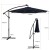Parasol ogrodowy z solarnymi diodami led 300 cm czarny