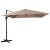 Parasol tarasowy 3m z obrotem 360° brązowy