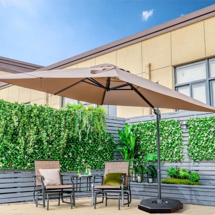 Parasol tarasowy 3m z obrotem 360° brązowy