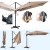 Parasol tarasowy 3m z obrotem 360° brązowy