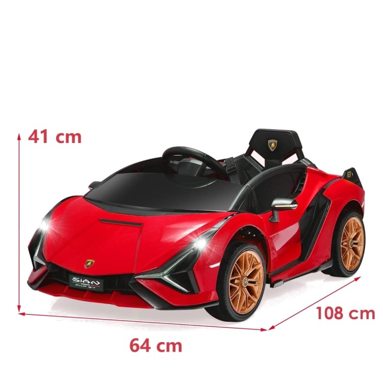 Samochód elektryczny Lamborghini Sián dla dzieci z światłami LED