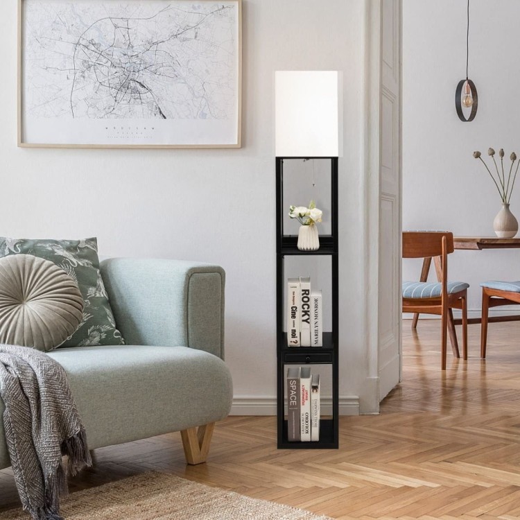 Lampa podłogową ze stacją dokującą USB Sklep Costway