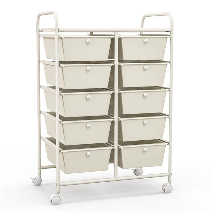 Organizer do biura 10 szuflad biały JV11073WH
