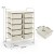 Organizer do biura 10 szuflad biały JV11073WH