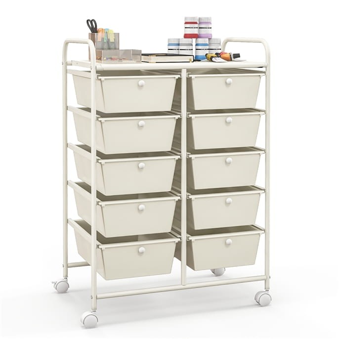 Organizer do biura 10 szuflad biały JV11073WH