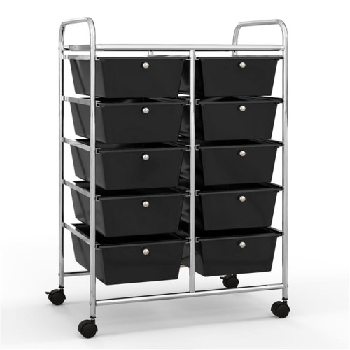 Organizer do biura 10 szuflad czarny JV11073BK