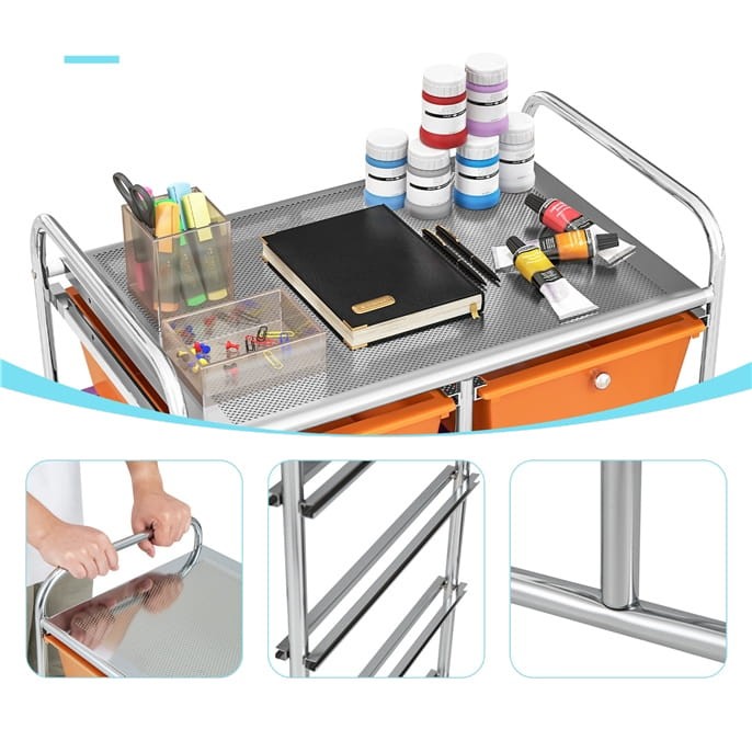 Organizer do biura 10 szuflad wielokolorowy JV11073MT