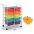 Organizer do biura 10 szuflad kolory tęczy JV11073RB