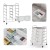Organizer do biura 10 szuflad przezroczysty JV11073CL