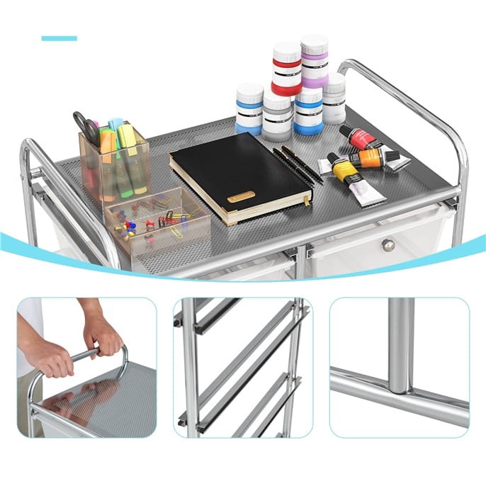Organizer do biura 10 szuflad przezroczysty JV11073CL