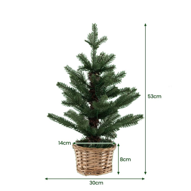 Sztuczna mini choinka LED 53 cm CM24553