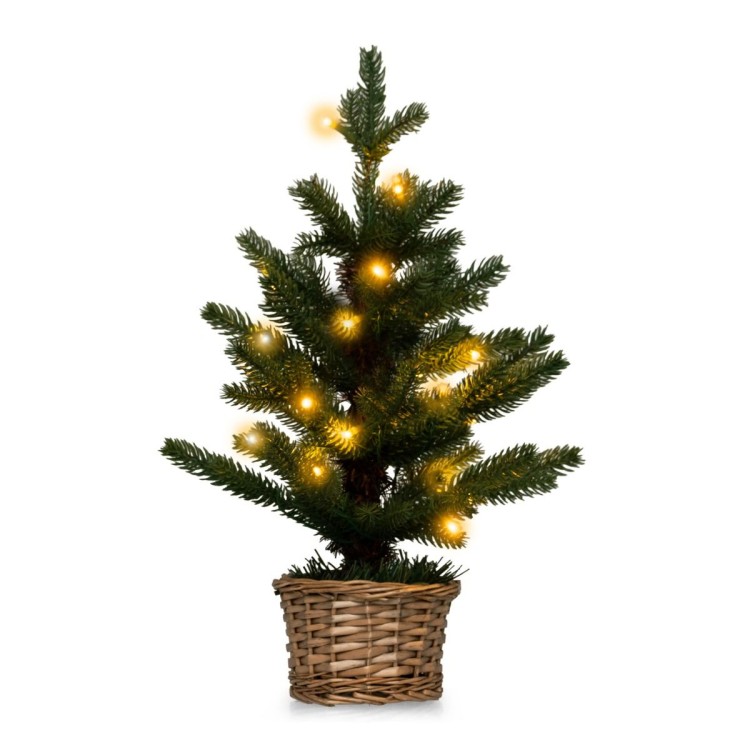 Sztuczna mini choinka LED 53 cm CM24553