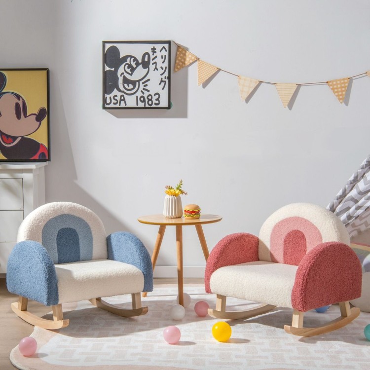 Fotel bujany dla dzieci czerwony HV10298RE