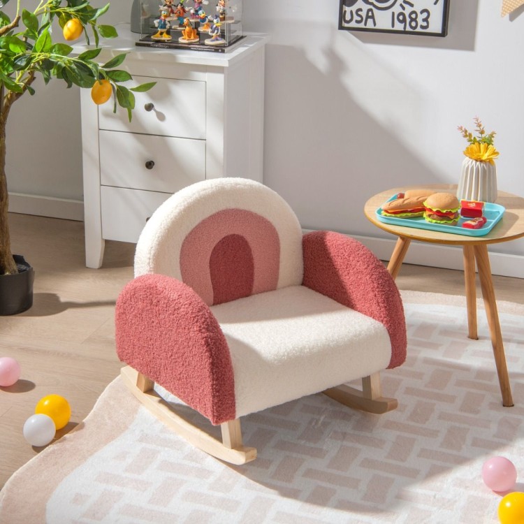 Fotel bujany dla dzieci czerwony HV10298RE