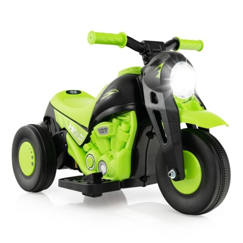 Motocykl elektryczny dla dzieci z efektem bąbelków zielony TQ10165DE-GN