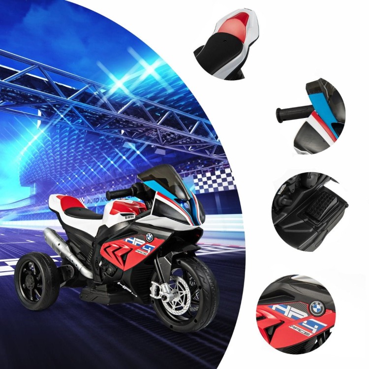Motocykl elektryczny dla dzieci trójkołowy czerwony TQ10106DE-RE