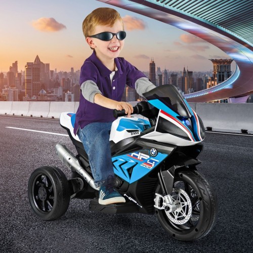 Motocykl elektryczny dla dzieci trójkołowy niebieski TQ10106DE-BL