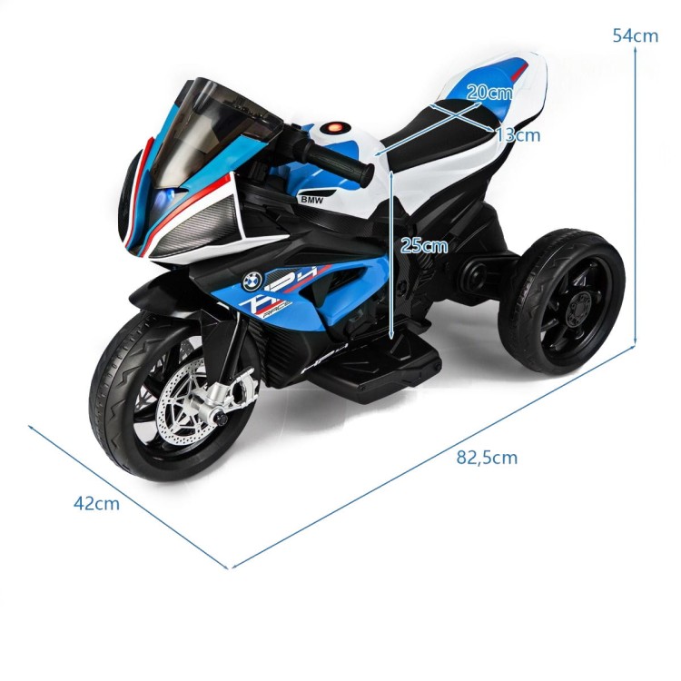 Motocykl elektryczny dla dzieci trójkołowy niebieski TQ10106DE-BL