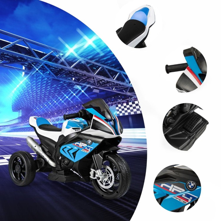 Motocykl elektryczny dla dzieci trójkołowy niebieski TQ10106DE-BL