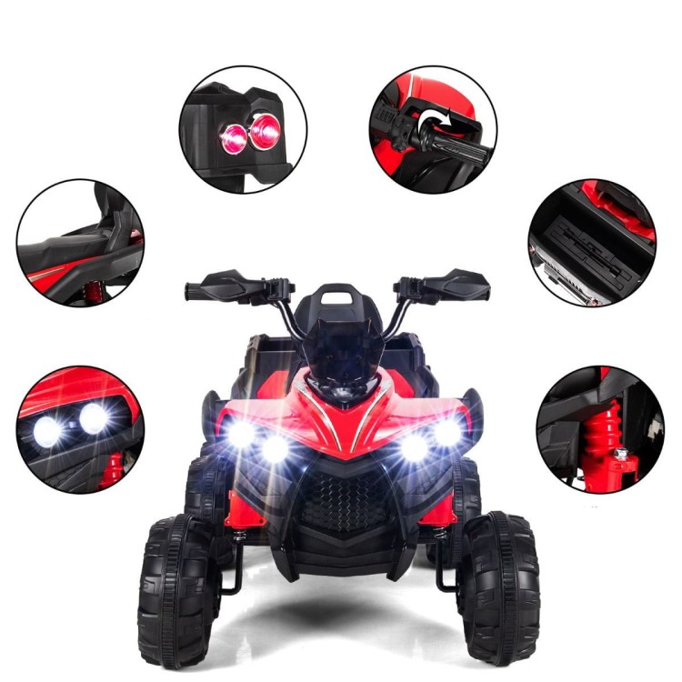 Pojazd elektryczny ATV dla dzieci czerwony