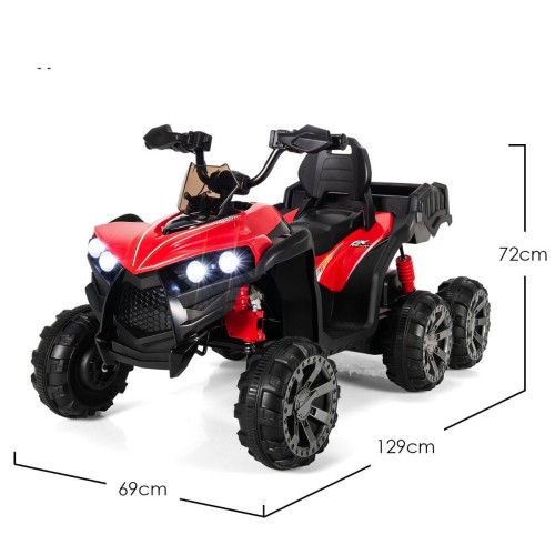Pojazd elektryczny ATV dla dzieci czerwony