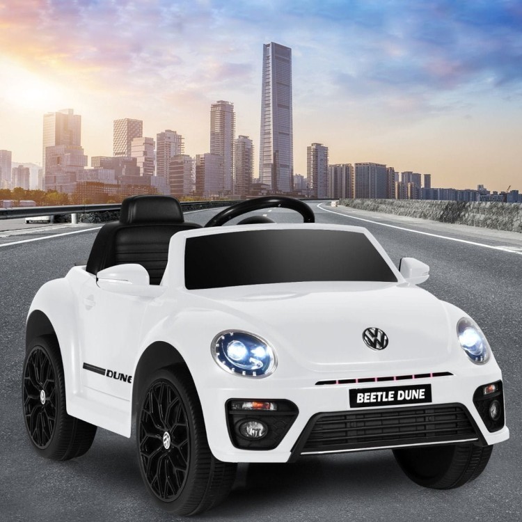 Elektryczny samochód Beetle dla dzieci biały
