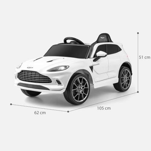 Elektryczny samochód dla dzieci Aston Martin DBX biały
