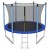 Trampolina ogrodowa 244 cm z siatką wewnętrzną