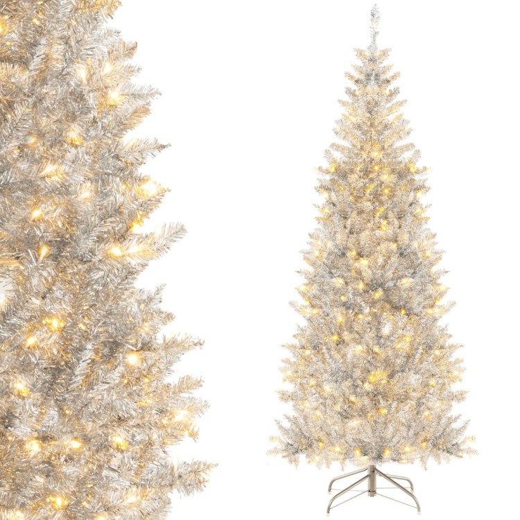 Sztuczna choinka z lampkami LED 180 cm