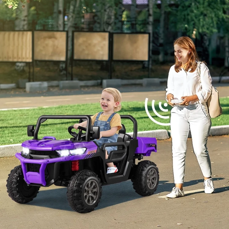 2-miejscowy samochód elektryczny dla dzieci fiolet