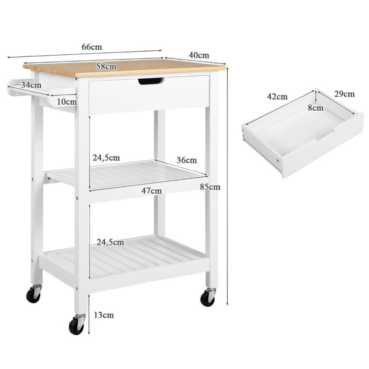 Wózek kuchenny na kółkach 85cm