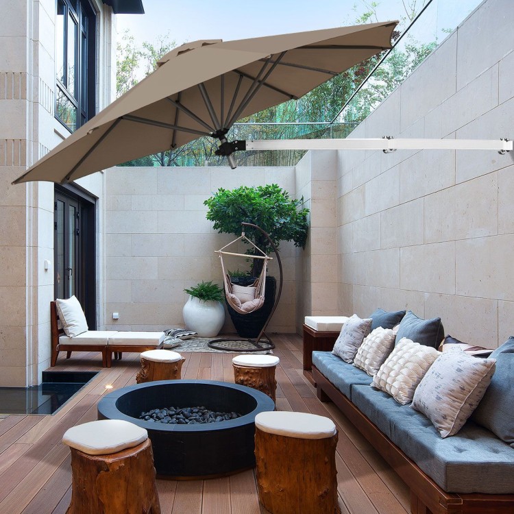 Regulowany parasol ścienny 250cm