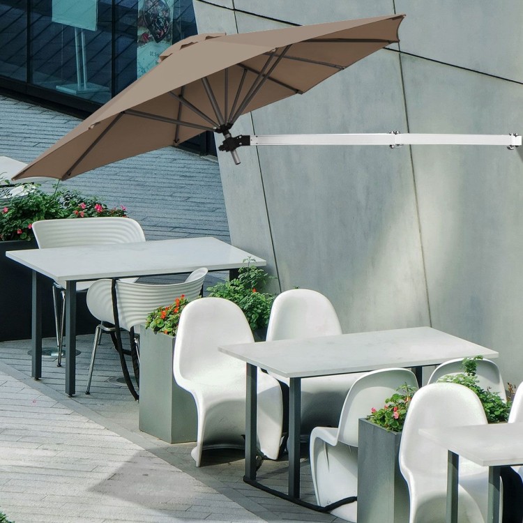 Regulowany parasol ścienny 250cm