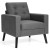 Nowoczesny fotel w stylu skandynawskim 75 x 81 x 86 cm