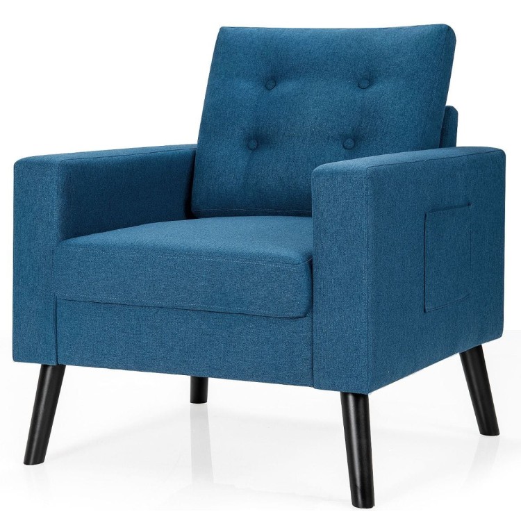 Nowoczesny fotel w stylu skandynawskim 75 x 81 x 86 cm